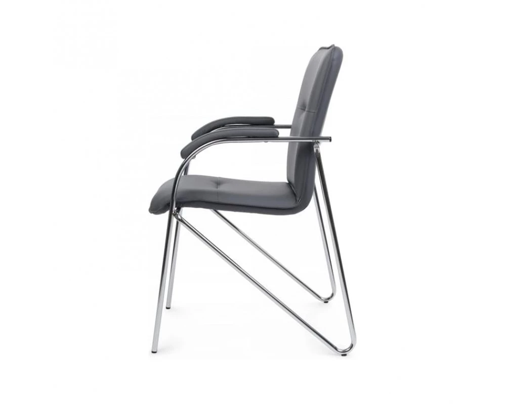 Стул Самба с мягкими подлокотниками SMB-01H Хром гальв.