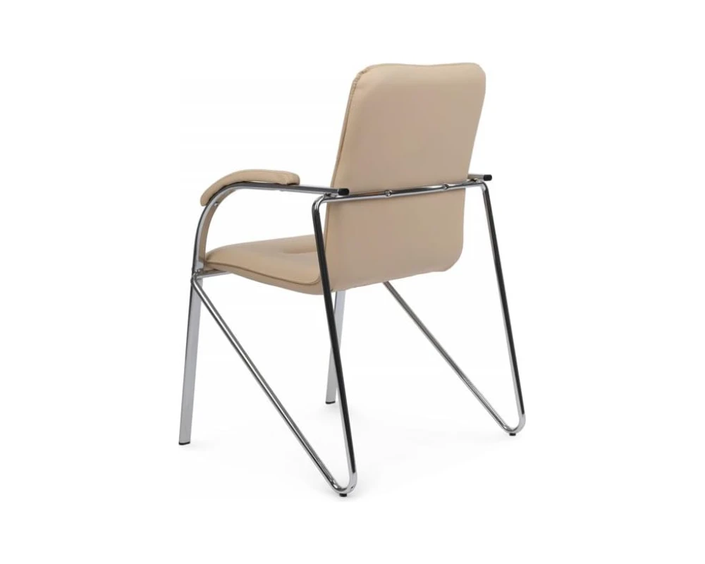 Стул Самба с мягкими подлокотниками SMB-01H Хром гальв.