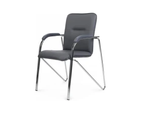 Стул Самба с пластиковыми подлокотниками SMB-03H Хром гальв. images