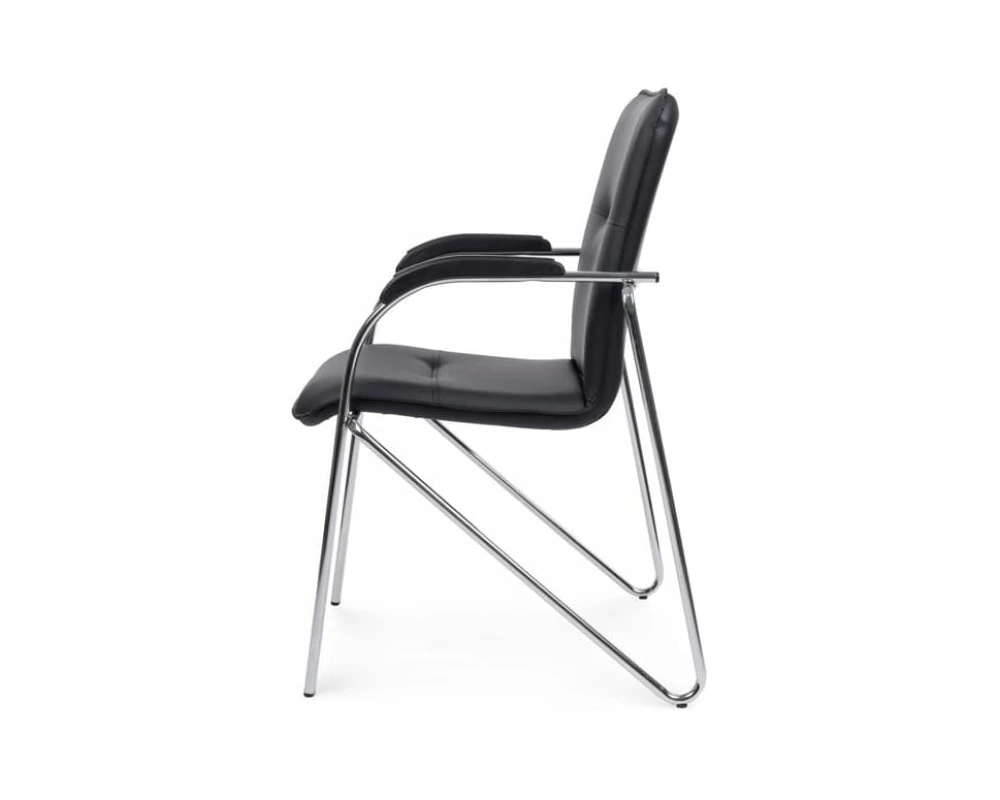 Стул Самба с пластиковыми подлокотниками SMB-03H Хром гальв.