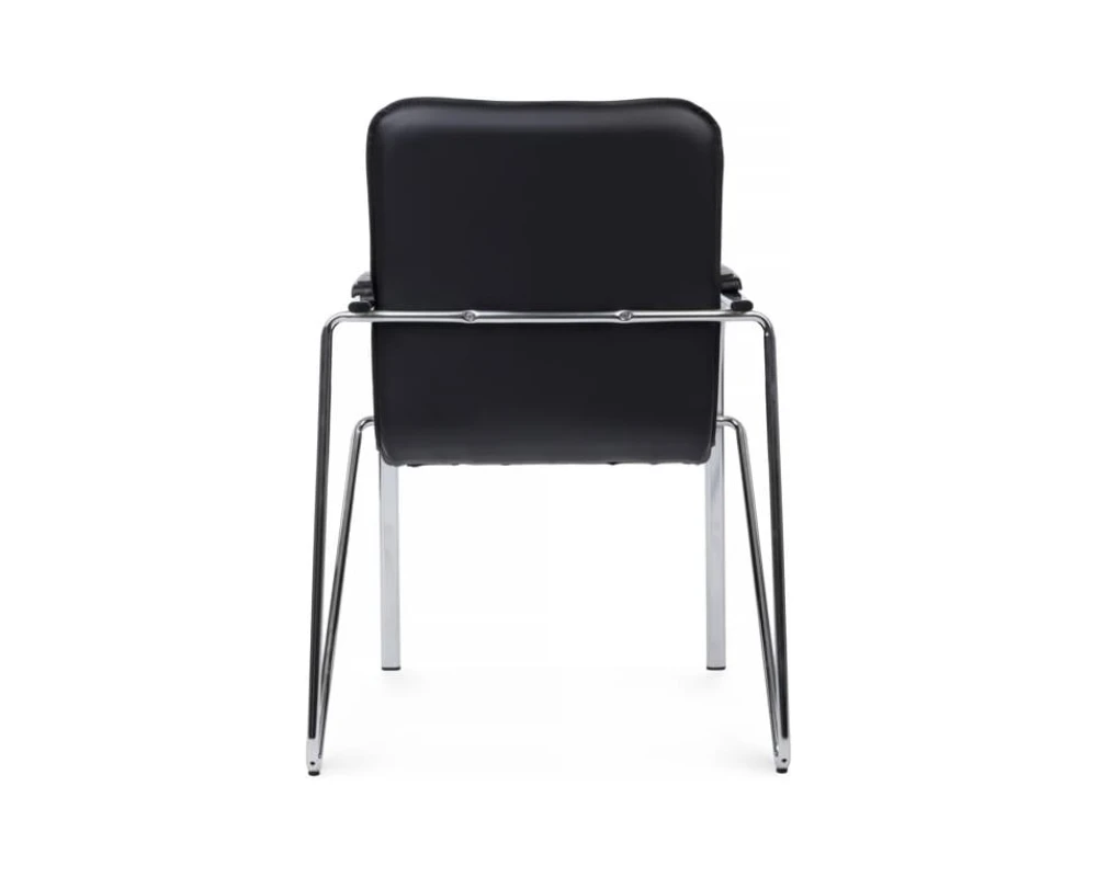 Стул Самба с пластиковыми подлокотниками SMB-03H Хром гальв.