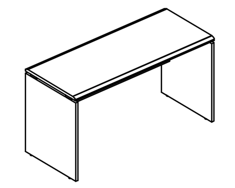 Стол письменный 60x80 на каркасе ДСП (2 скоса) Alta