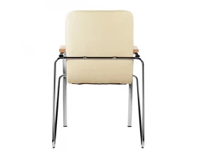 Стул D Samba RU Экокожа, Бежевый/Бук images