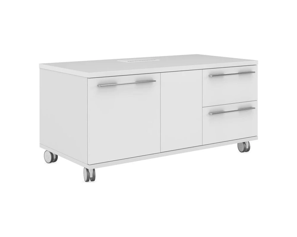 Тумба мобильная с 2 ящиками и 2 дверьми правая Эмпорио / Emporio