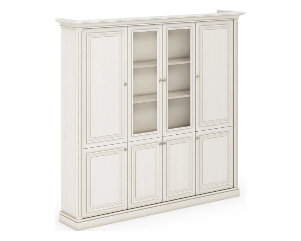 Шкаф 4-х дверный 2230x422x2100 Нью Интер Вайт / New Inter White