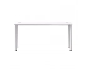 Стол прямой на металлокаркасе 1580х670х755 мм опоры 45гр Everprof ЭВО / EVO Белый/Белый images