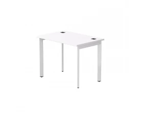 Стол прямой на металлокаркасе 980х670х755 мм опоры 45гр Everprof ЭВО / EVO Белый/Белый images