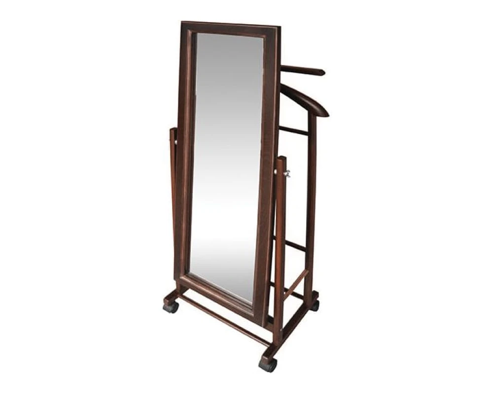 Вешалка костюмная с зеркалом на колесах В 24Н