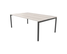 Стол переговоров без подрозетника антрацит 240х120х76 Steel images