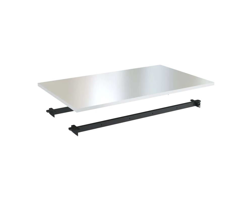 Столешница одинарная 120 (с траверсами) антрацит Steel