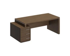 Стол руководителя левый на опорной тумбе малой ВЛ 146 ДТ Velar images