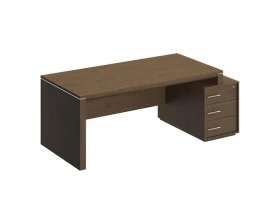 Стол руководителя правый на опорной тумбе малой ВЛ 147 ДТ Velar images