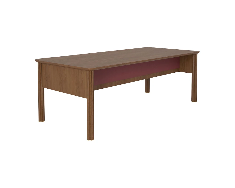 Стол руководителя прямой кожа 2200х1000х750 Artdeco