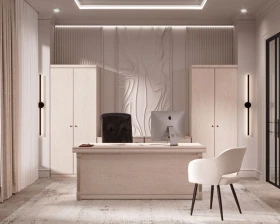 Кабинет руководителя Берн / Bern Дуб апрельский; Дуб атланта; Темный орех images