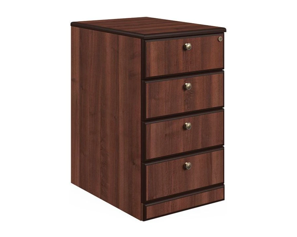 Тумба приставная с 4 ящиками 39x54x68 Берн / Bern Темный орех