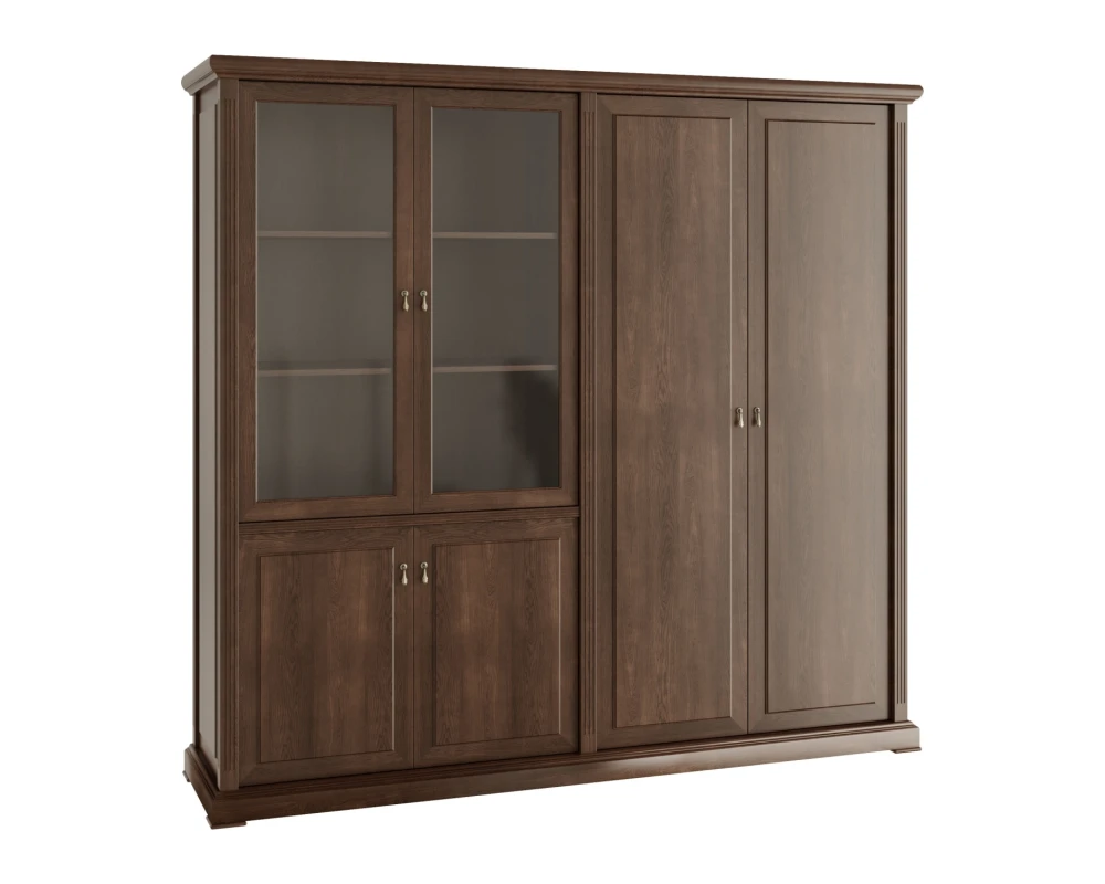 Шкаф для бумаг с гардеробом Министри / Ministry Дуб шоколад