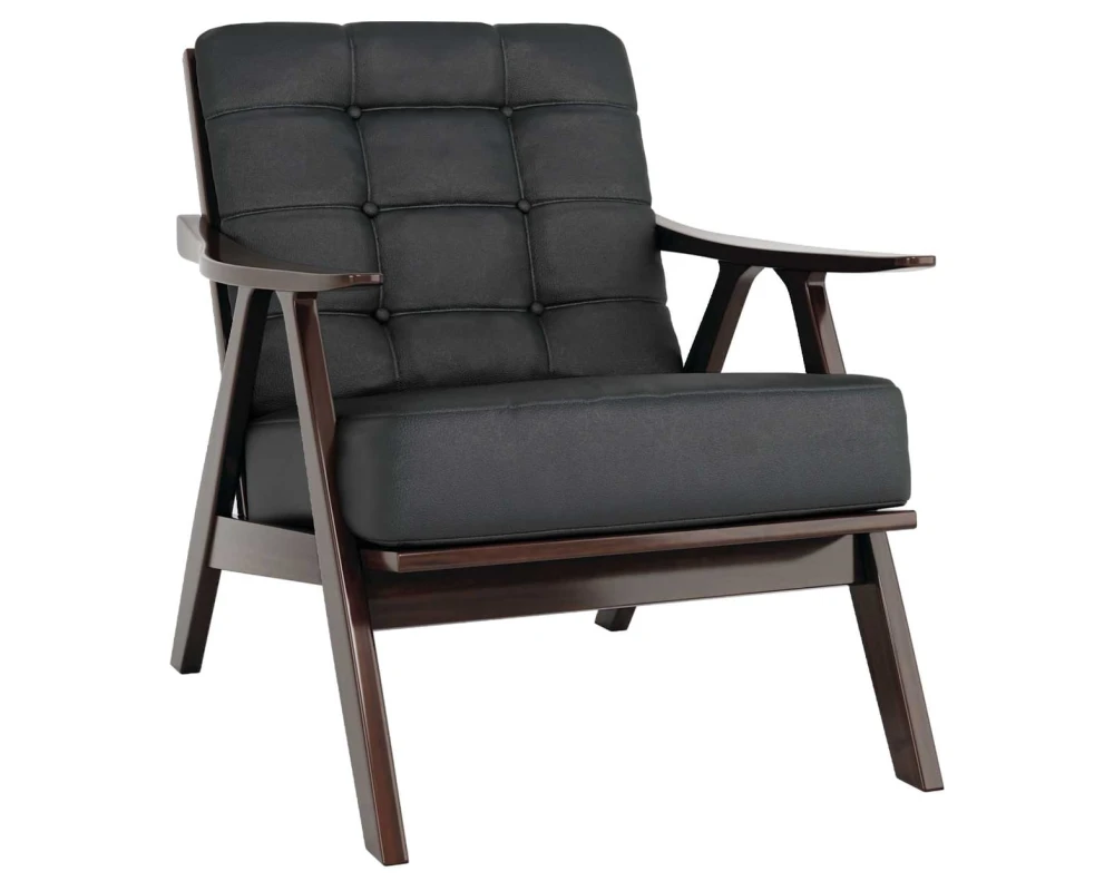 Диван 1 м черный-т.орех Рицца / Rizza