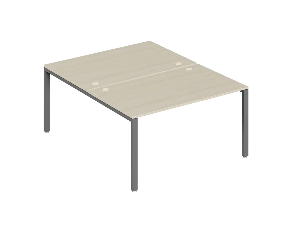 Бенч-система на 2 места 140x147x75 Тренд Метал / Trend Metal Дуб феррара/Антрацит