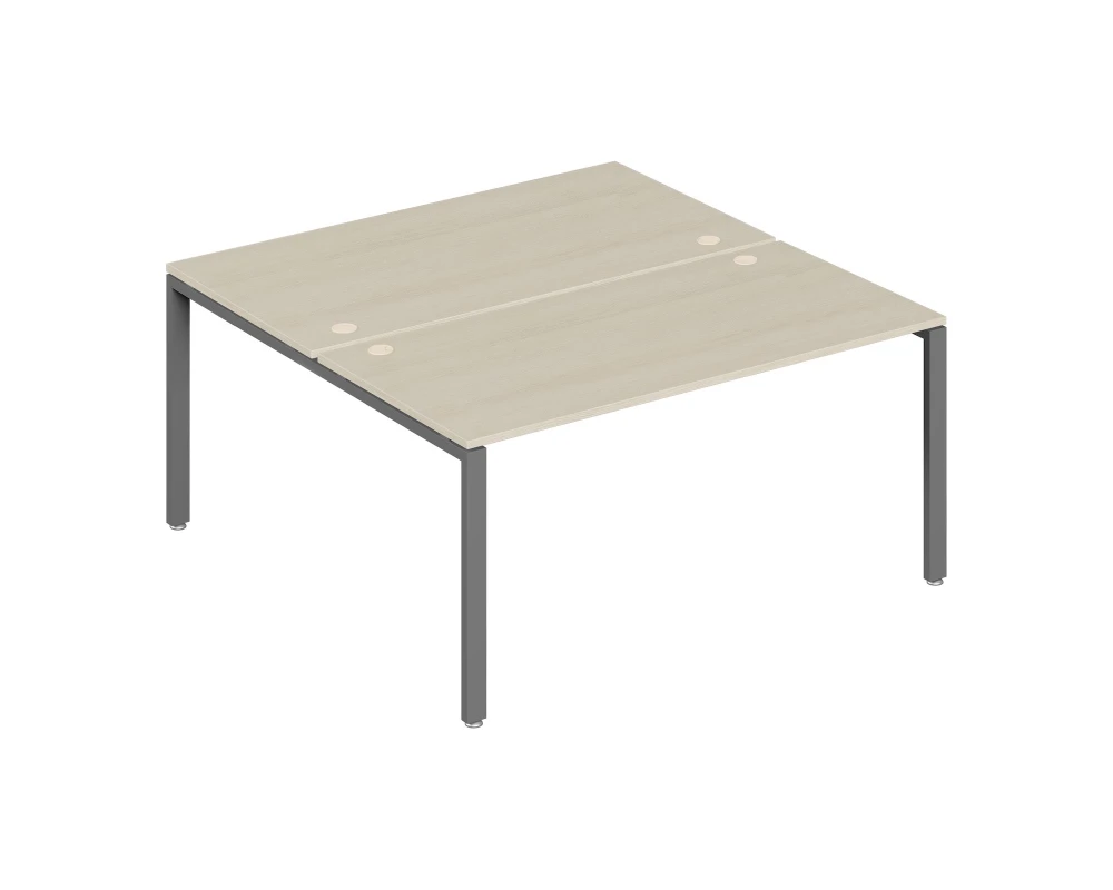 Бенч-система на 2 места 160x123x75 Тренд Метал / Trend Metal Дуб феррара/Антрацит