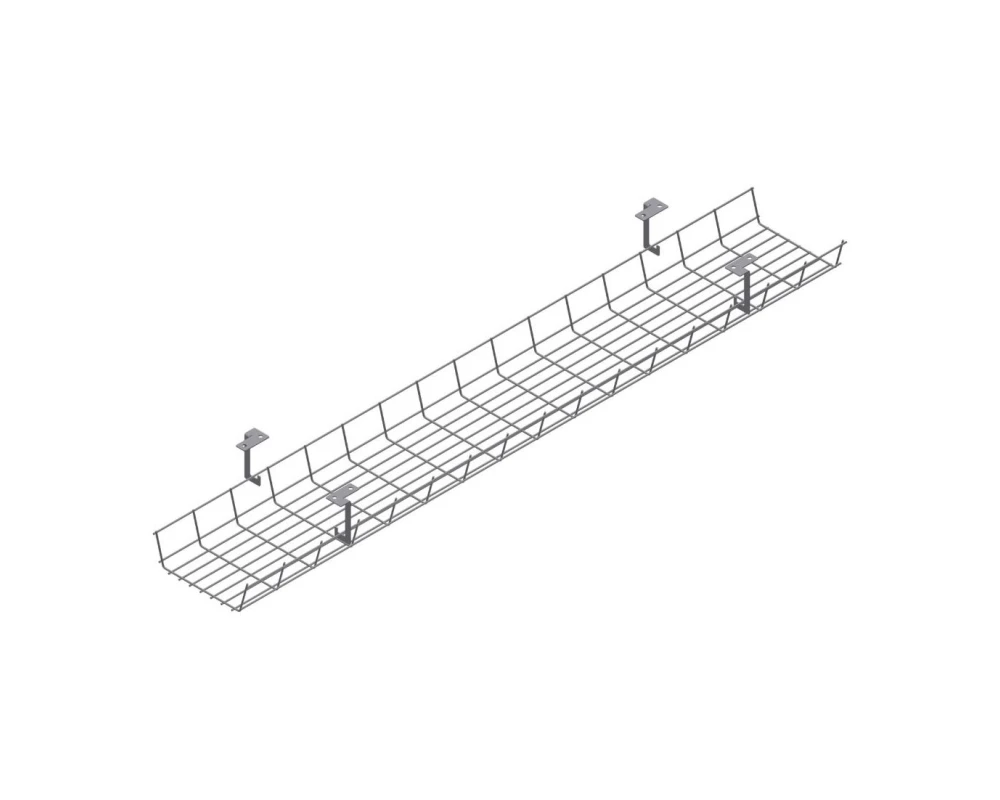 Кабель-канал 100х15 см, бенч 100х19х15 Cover Серый