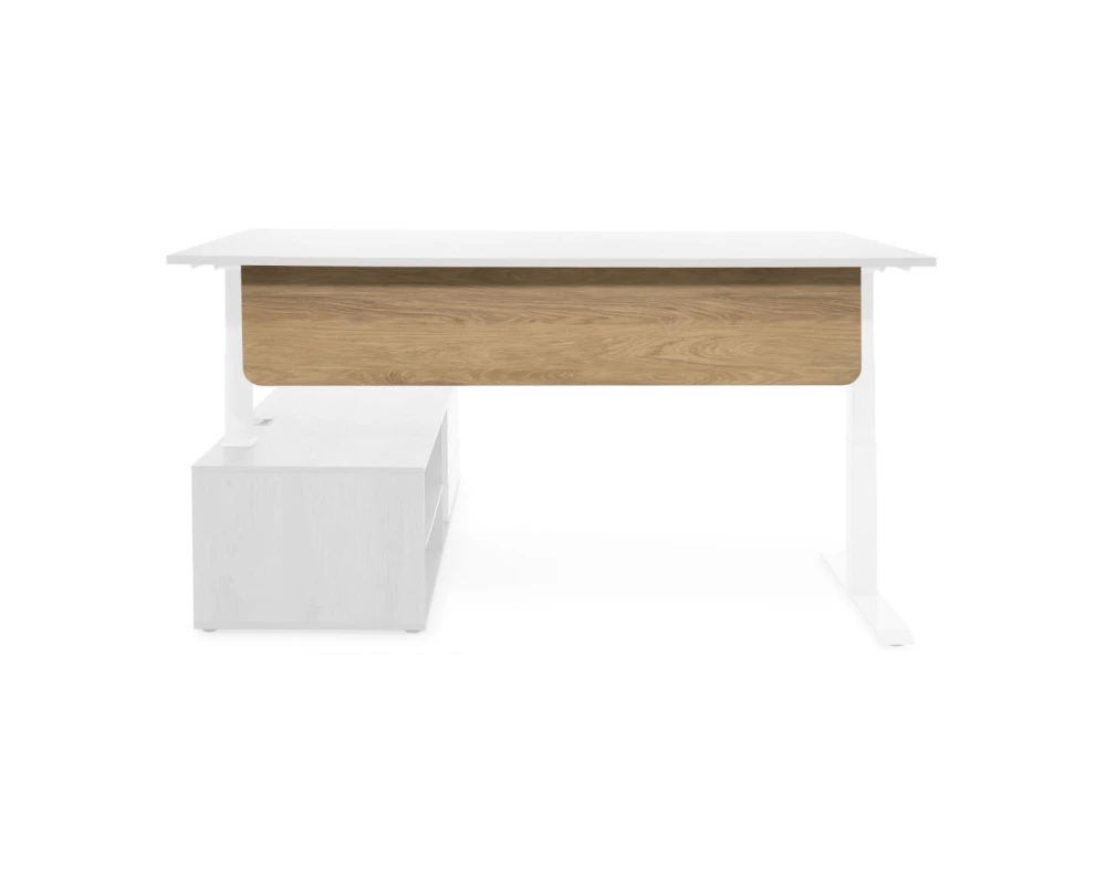 Передняя панель закругл. 160x35 Skid Гикори/Белый