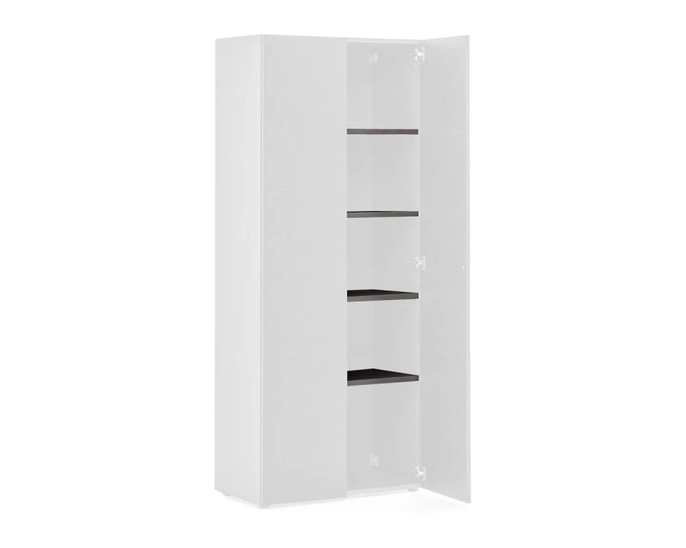 Полки для шкафа 4шт 76x37x2,2 Alea Антрацит