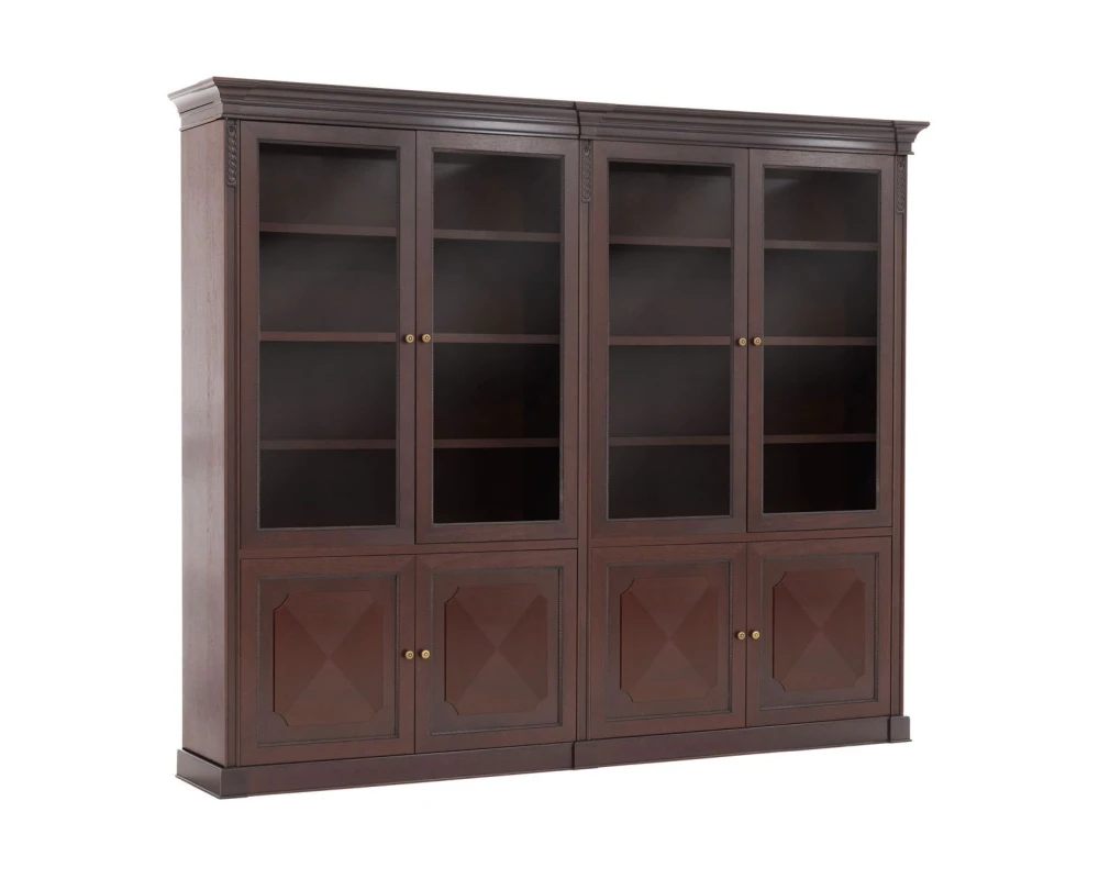 Шкаф комб. L279 279x50x234 Doge Орех танганьика