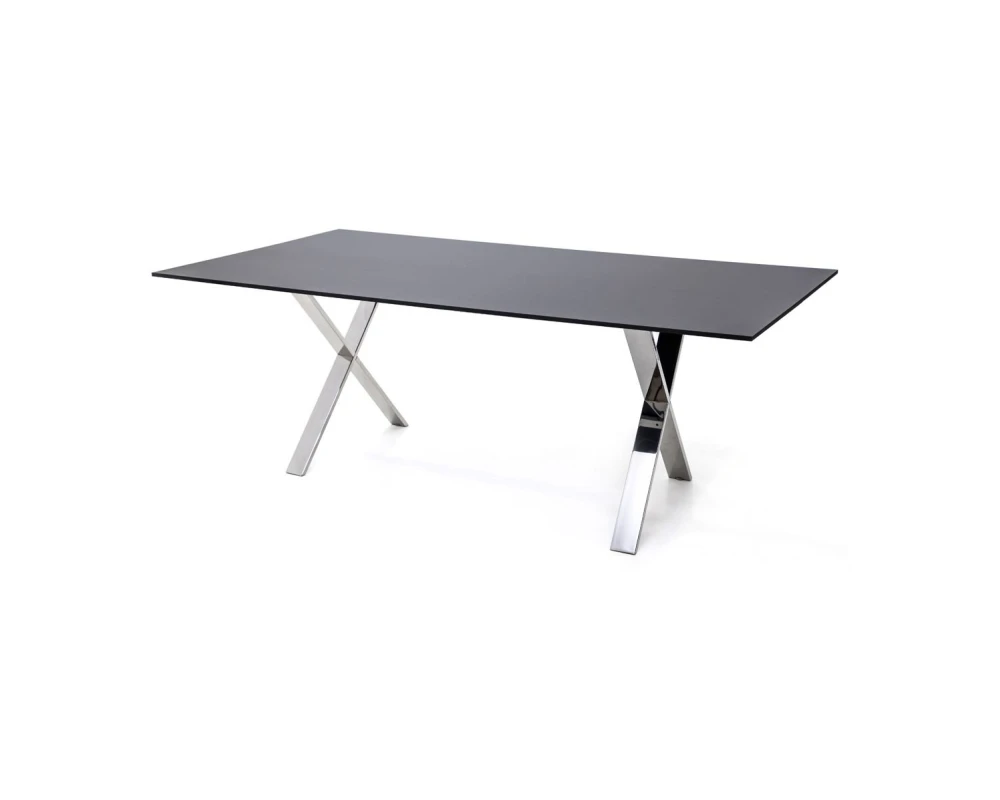Стол для переговоров 240x110x75 Ancona Черный/Хром