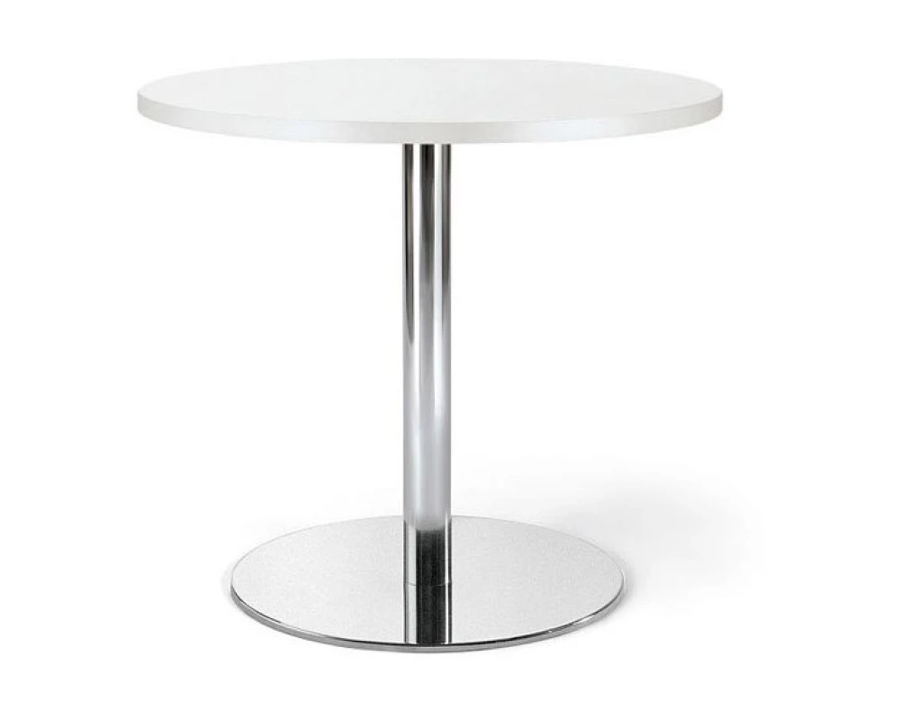 Стол кофейный D60x50 Cafe Белый/Хром