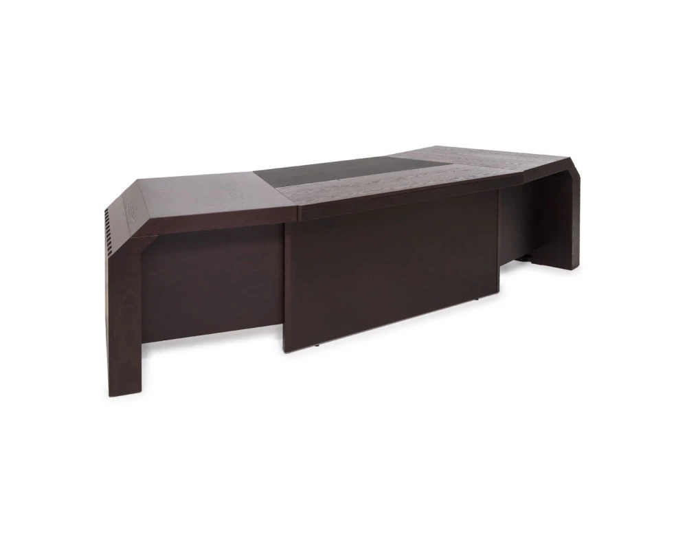 Стол письменный 290x120x75,5 Mare Дуб ферро/Черный