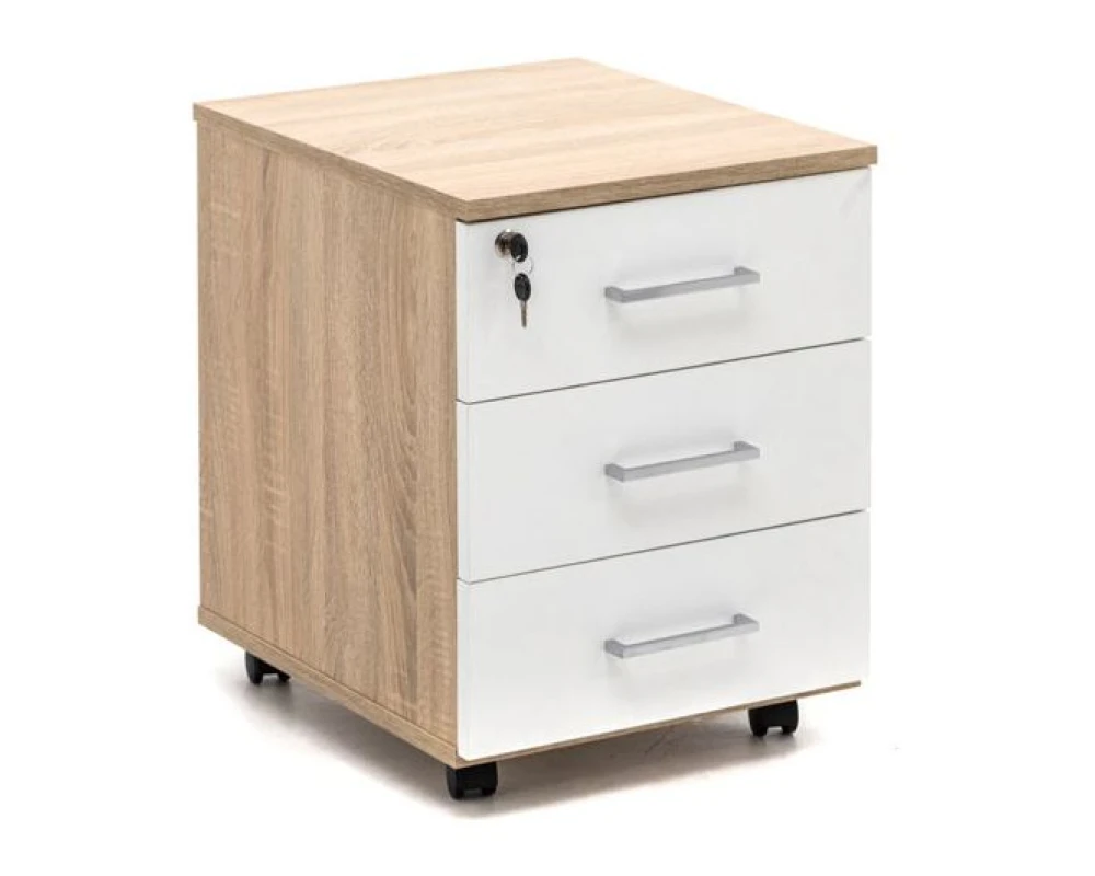 Тумба подкатная basic 41x50x56 Tour Дуб калифорния/Белый