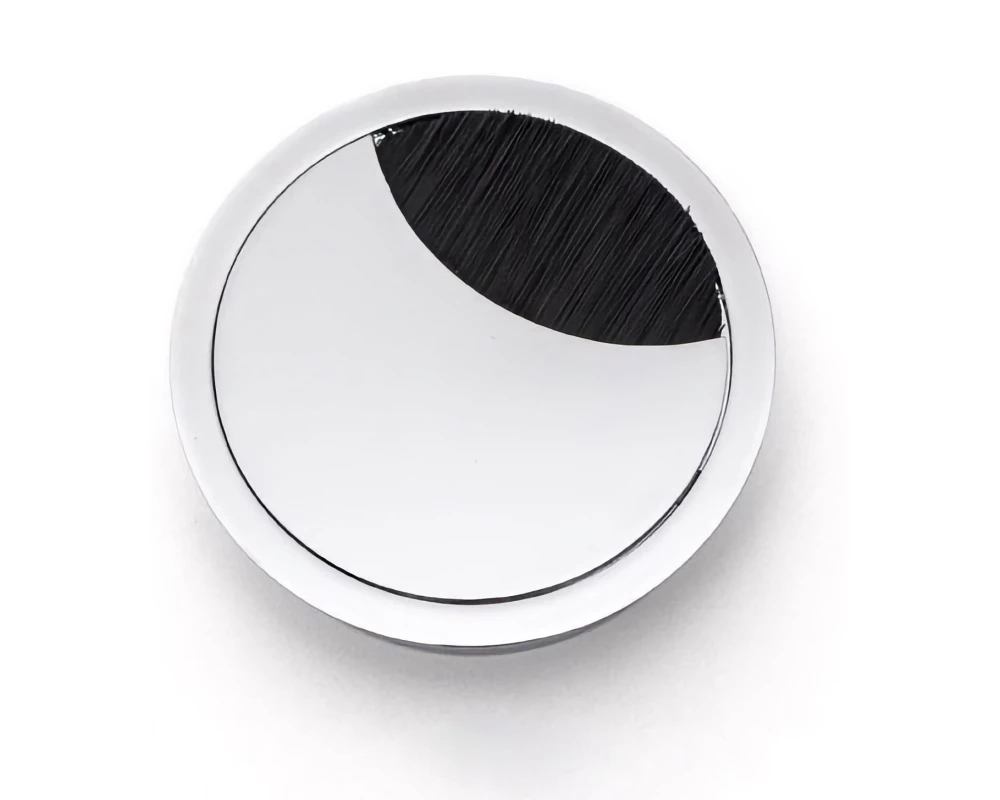 Заглушка 80мм металл Round D88x30 Profoffice Хром