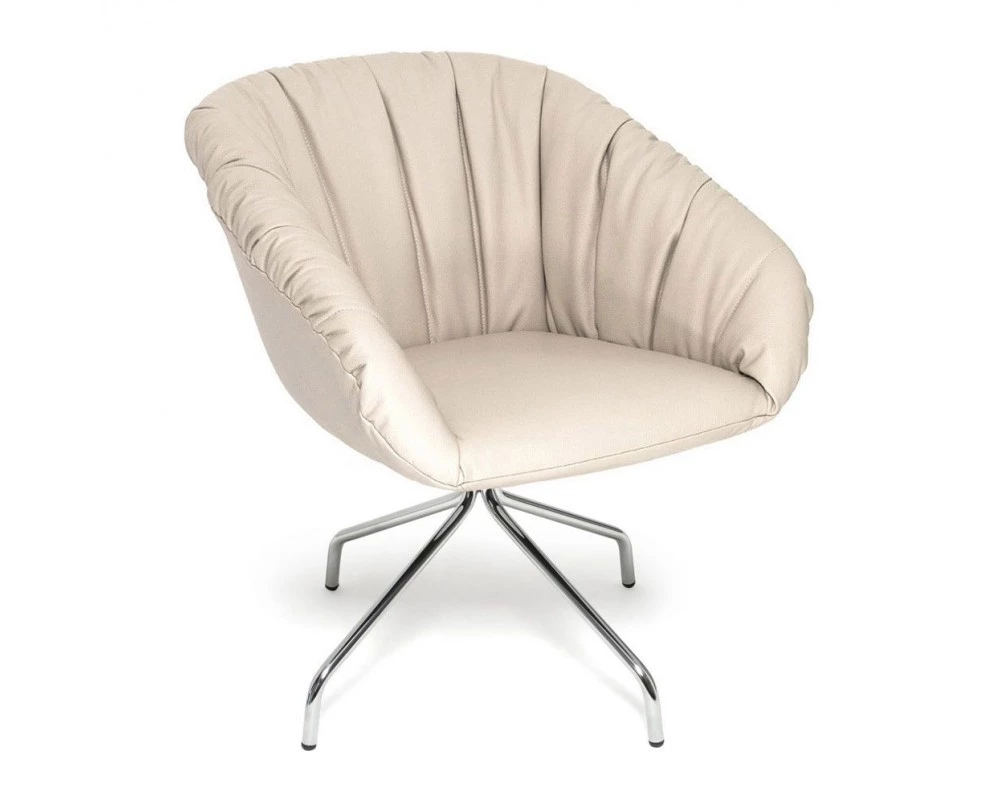 Кресло Alma Soft Натуральная кожа, Бежевый