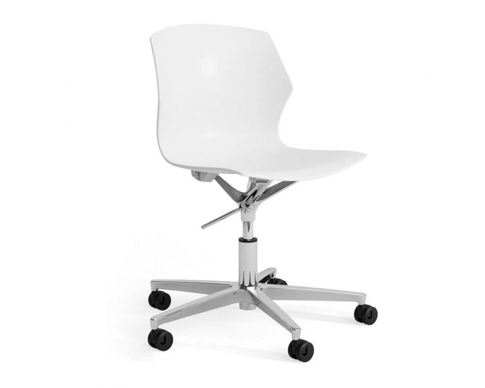 Кресло Sole на крестовине Пластик, Белый