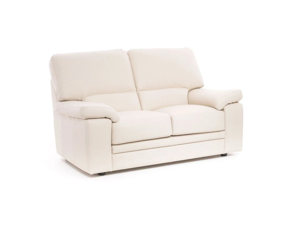 Диван 2-х местный Ella Натуральная кожа, Бежевый