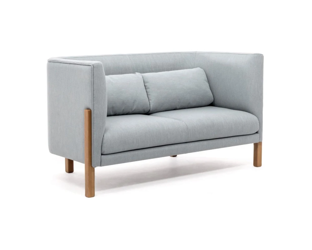 Диван 2-х местный Tordino низкий Ткань, Серо-голубой