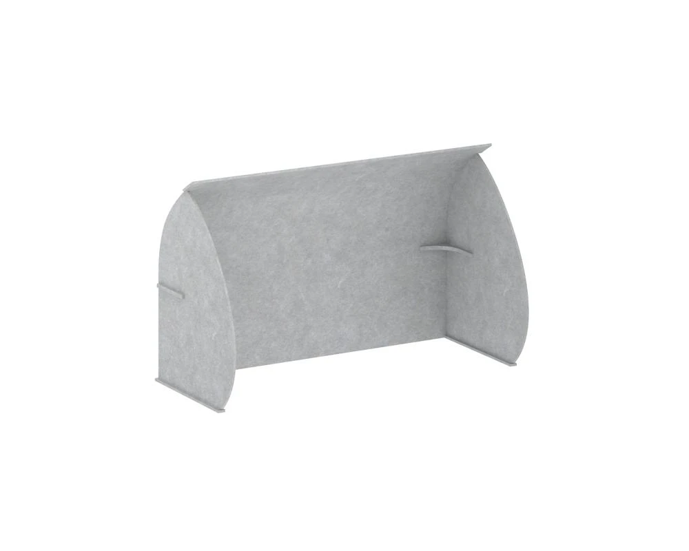 Кабина настольная скругленная на стол VE.KB2-1580.7 1580x700x1000 Акустикс / AcustiX