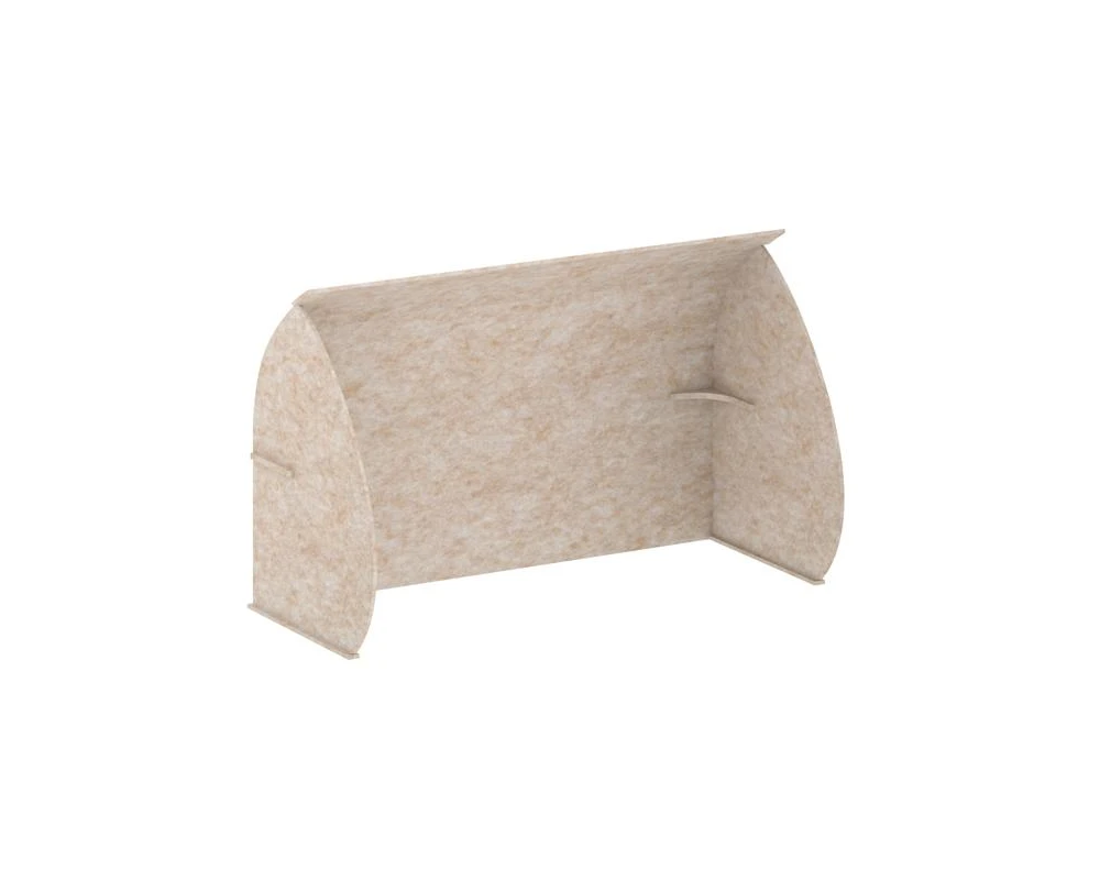 Кабина настольная скругленная на стол VE.KB2-1580.8 1580x800x1000 Акустикс / AcustiX