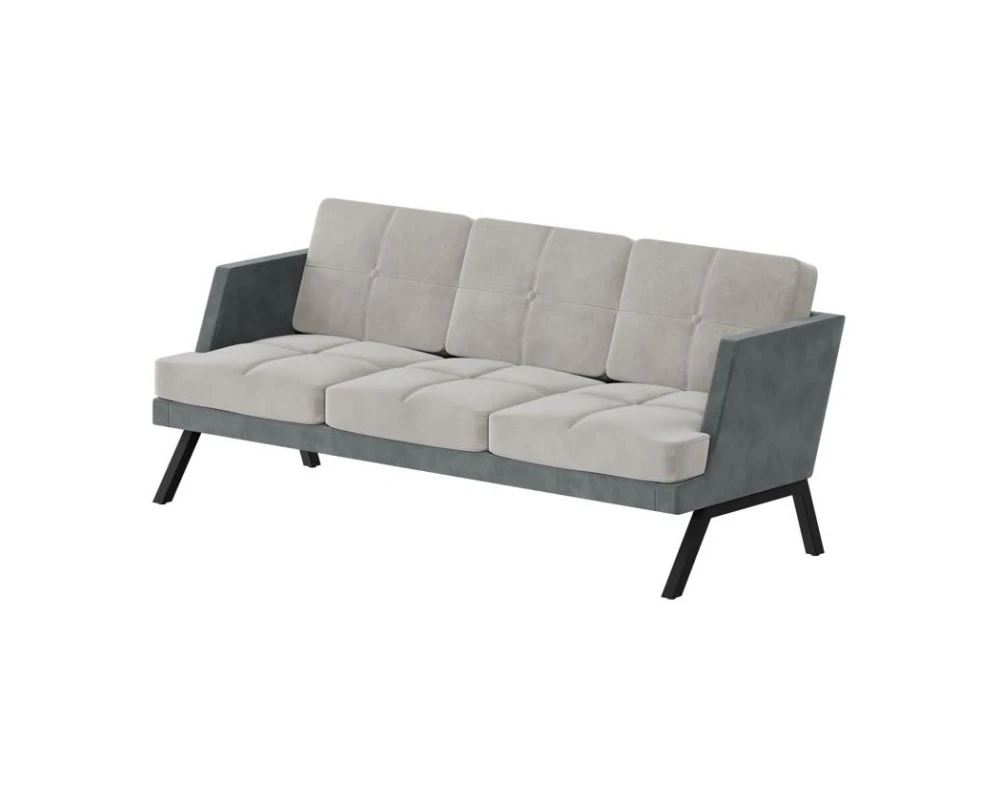 Диван трехместный с декором из пуговиц Алдо / Aldo