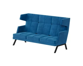 Диван трехместный высокий с декором из пуговиц Алдо / Aldo images