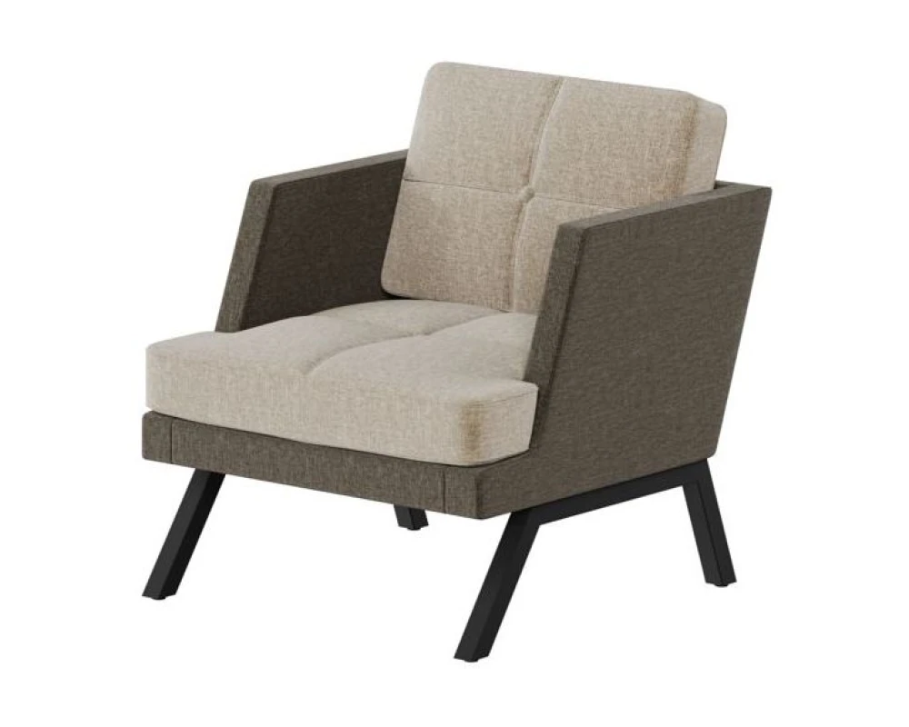 Кресло с декором из пуговиц Алдо / Aldo