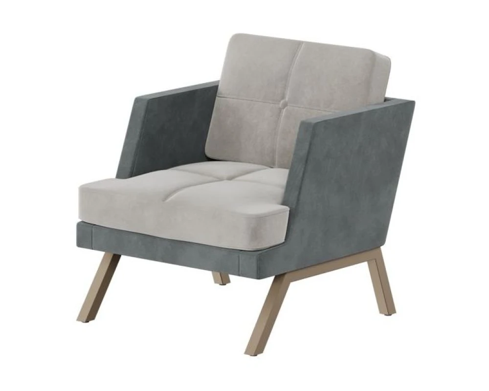 Кресло с декором из пуговиц Алдо / Aldo