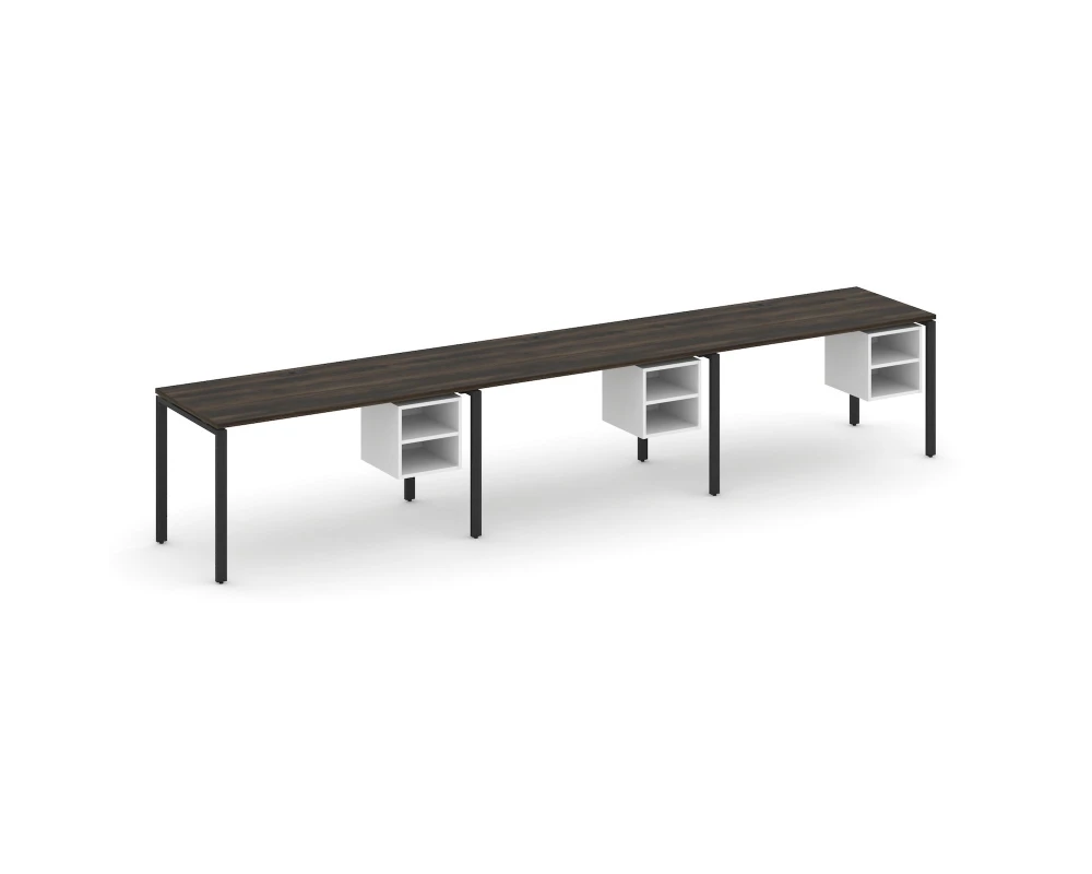 Рабочая станция односторонняя с подвес. тумбами 3 места CN.ORS-127 4140x720x750 Концепт / Concept