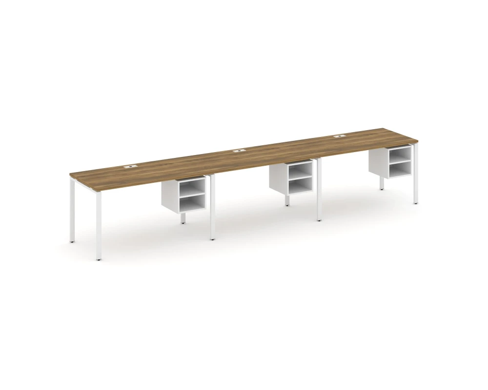 Рабочая станция односторонняя с подвес. тумбами 3 места CN.ORS-127 4140x720x750 Концепт / Concept