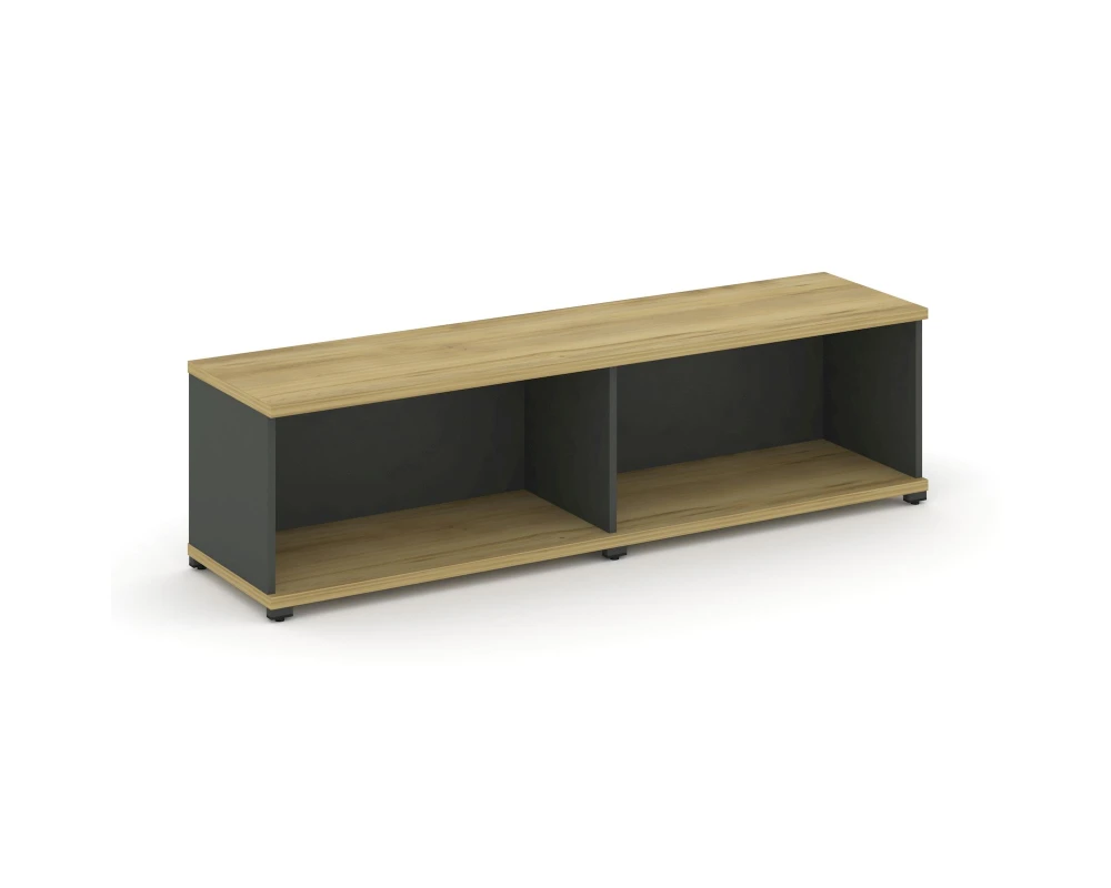 Стеллаж 2 широкие секции, 1 ниша CN.STS-120 1668x420x450 Концепт / Concept