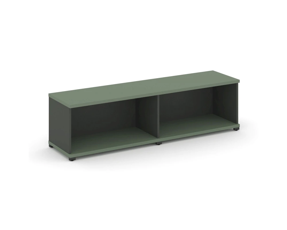 Стеллаж 2 широкие секции, 1 ниша CN.STS-120 1668x420x450 Концепт / Concept