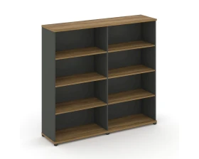 Стеллаж 2 широкие секции, 4 ниши CN.STS-420 1668x420x1554 Концепт / Concept images