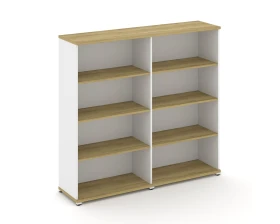 Стеллаж 2 широкие секции, 4 ниши CN.STS-420 1668x420x1554 Концепт / Concept images