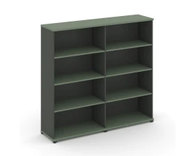 Стеллаж 2 широкие секции, 4 ниши CN.STS-420 1668x420x1554 Концепт / Concept images