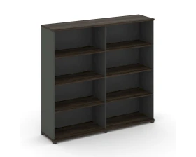 Стеллаж 2 широкие секции, 4 ниши CN.STS-420 1668x420x1554 Концепт / Concept images